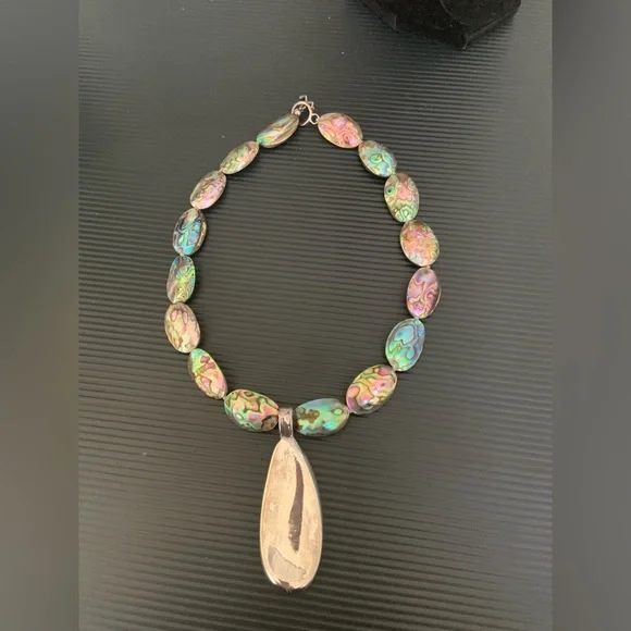 Simon Sebbag Iridescent Abalone Necklace - Picture 2 of 5